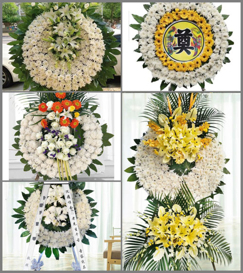山东青岛黄岛区泊里镇石岭村花圈速递